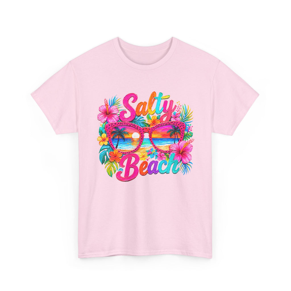 Salty Beach sunglasses floral design T-Shirt | tropical summer vibes
