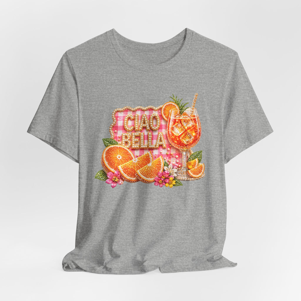 Ciao Bella Aperol Spritz Tee | Orange Cocktail Graphic Shirt