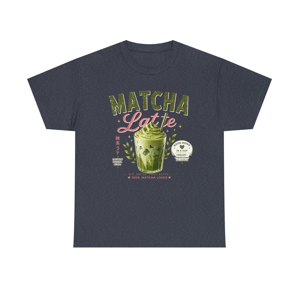 Matcha Latte T-Shirt | Iced Matcha Cup Graphic, Green Tea Tee