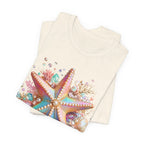 Colorful Starfish Tee | Beach Seashell Ocean Graphic Shirt