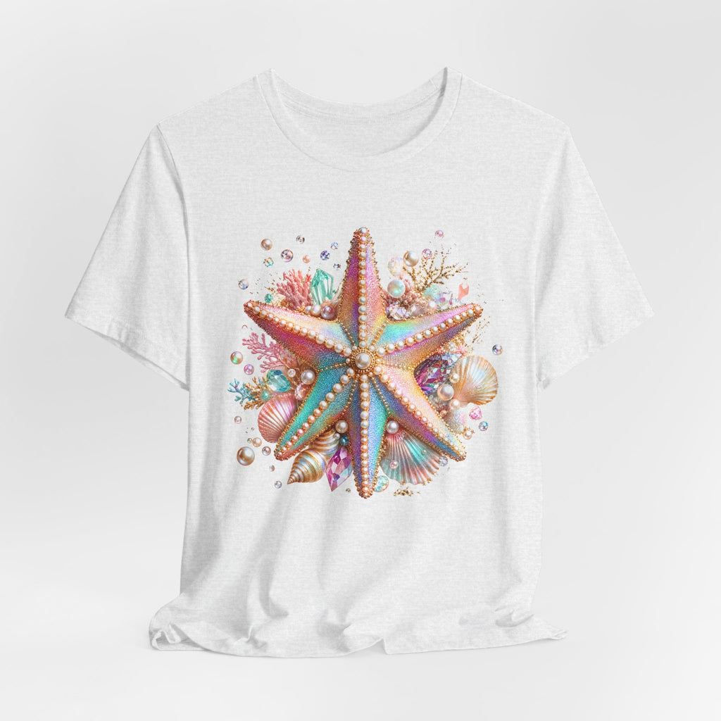 Colorful Starfish Tee | Beach Seashell Ocean Graphic Shirt