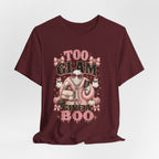 Too Glam To Give A Boo Halloween Tee — Pink Glamorous Costume Shirt