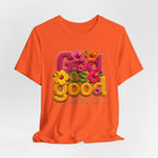 God Is Good all the time T-Shirt | Floral Retro Typography