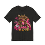 Too Glam To Care Tee — Leopard Crown Cat Graphic Shirt