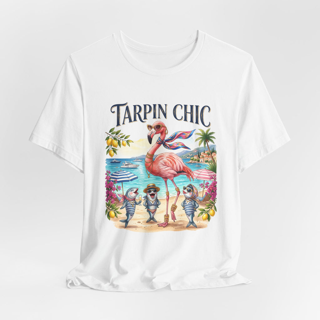 T-shirt Tarpin Chic Flamant Rose