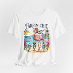 T-shirt Tarpin Chic Flamant Rose
