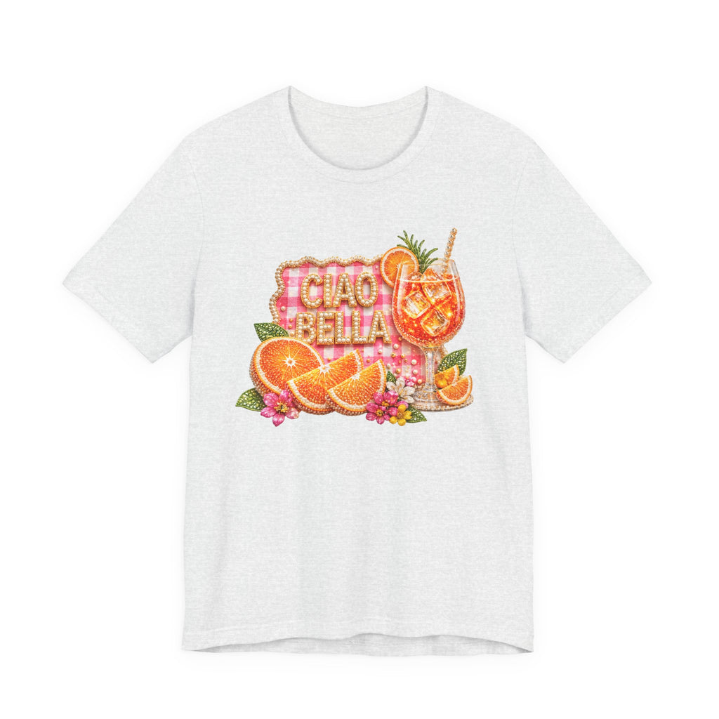 Ciao Bella Aperol Spritz Tee | Orange Cocktail Graphic Shirt