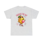 Squeeze The Day Lemon Graphic Tee | Retro Cartoon Fruit Shirt