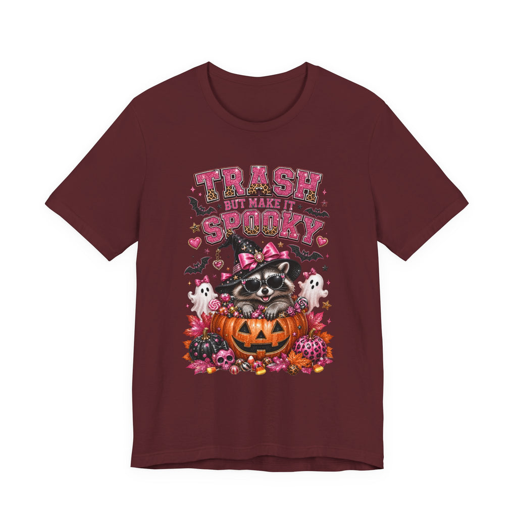 Trash Spooky Tee — Cute Raccoon Halloween Pumpkin Shirt