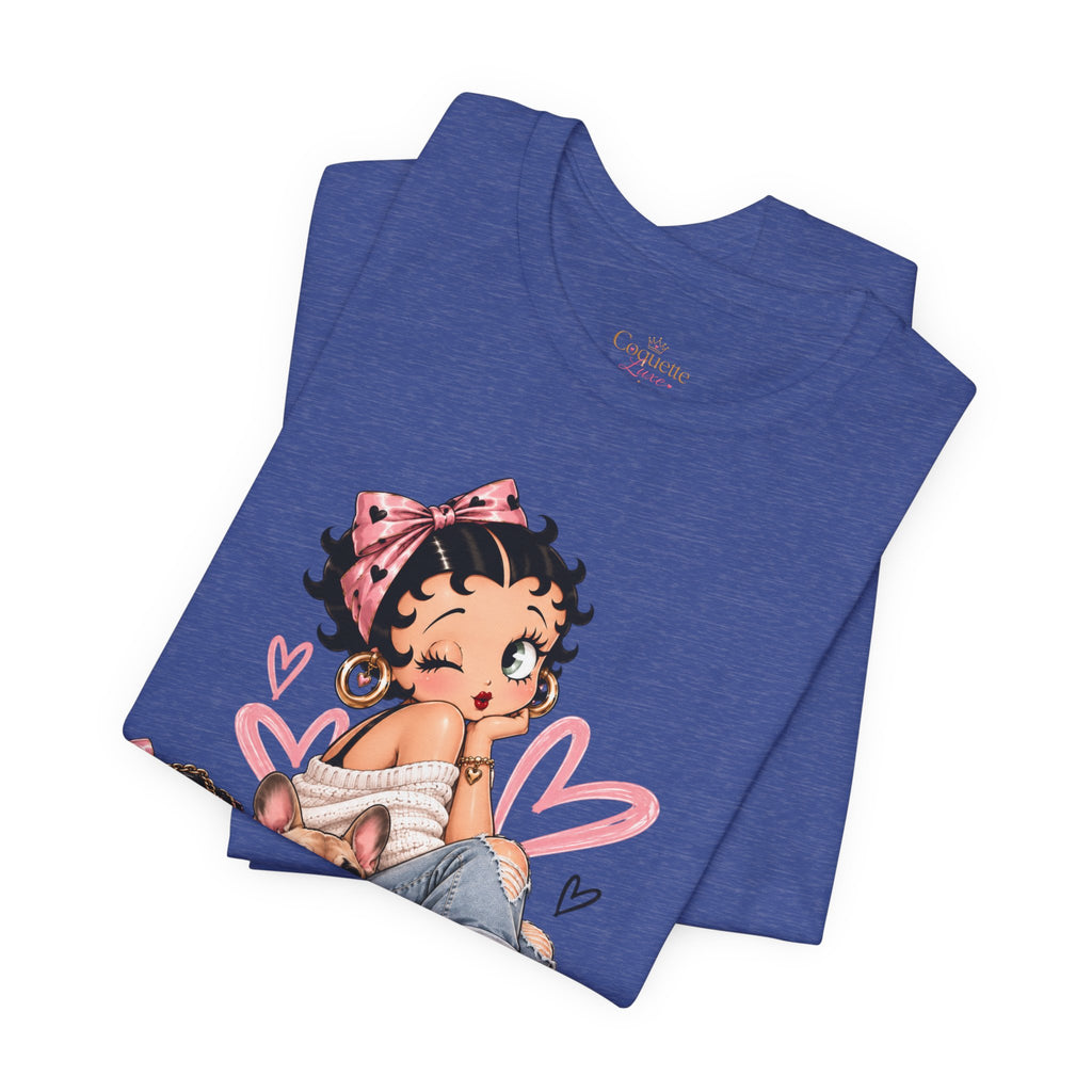 Betty Boop Pink Sneakers Graphic Tee