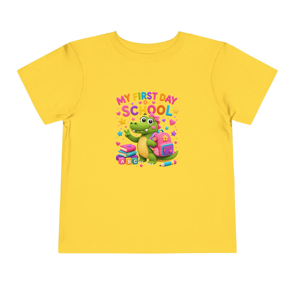 My First Day of School Alligator Toddler Tee | Back-to-School Kids Shirt