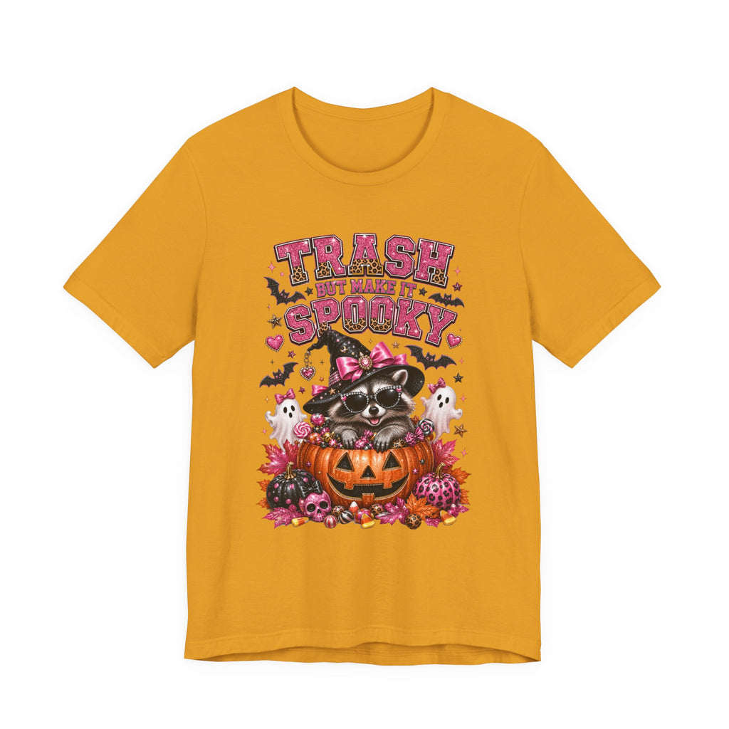 Trash Spooky Tee — Cute Raccoon Halloween Pumpkin Shirt