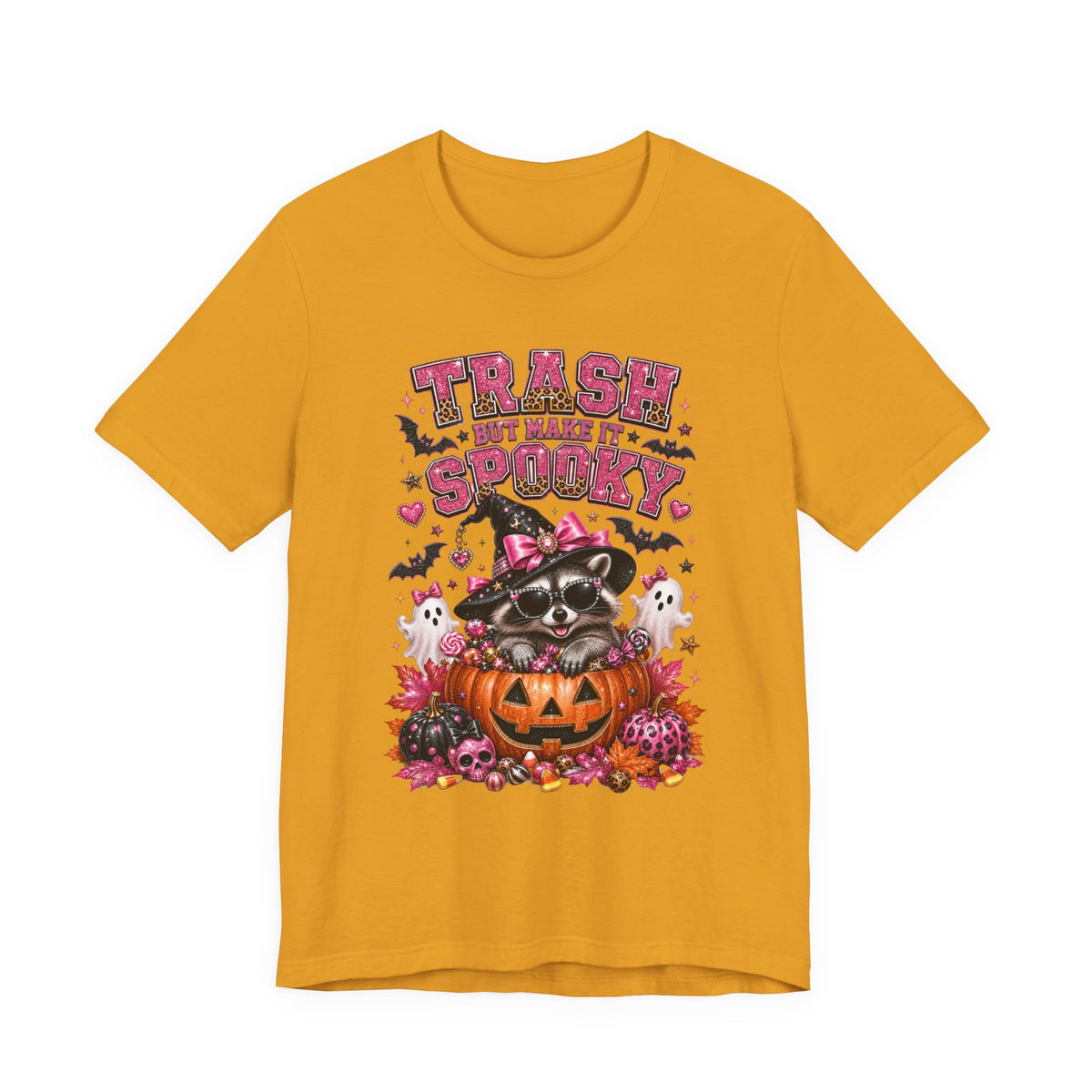 Trash Spooky Tee — Cute Raccoon Halloween Pumpkin Shirt