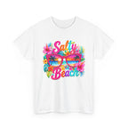 Salty Beach sunglasses floral design T-Shirt | tropical summer vibes