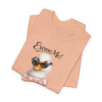 Excuse Me ! T-shirt Cygne Stylé — T-shirt graphique avec lunettes de soleil mignonnes et nœud papillon