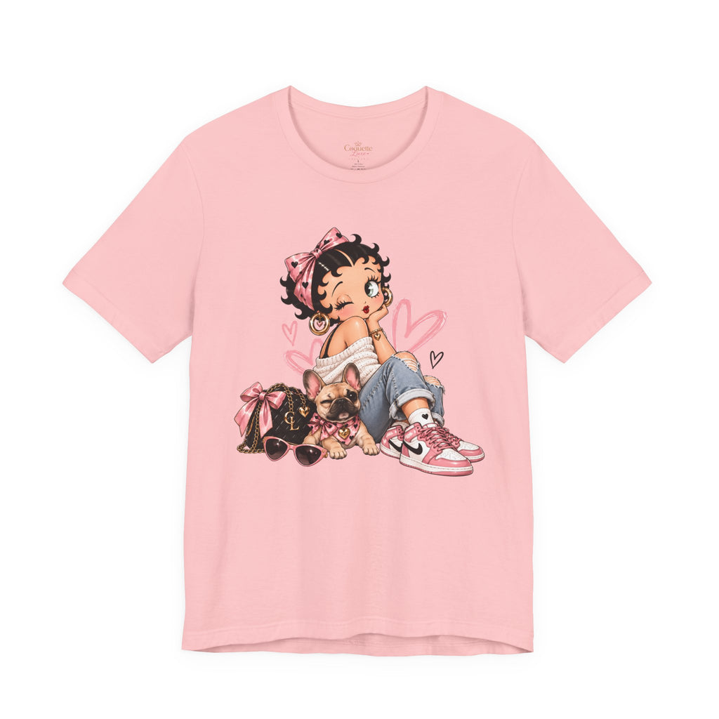 Betty Boop Pink Sneakers Graphic Tee