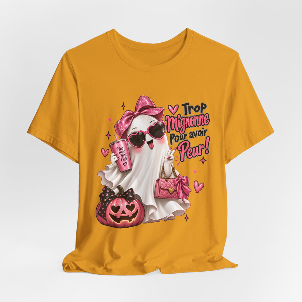 Cute Pink Ghost Halloween T-Shirt | Coquette Luxe