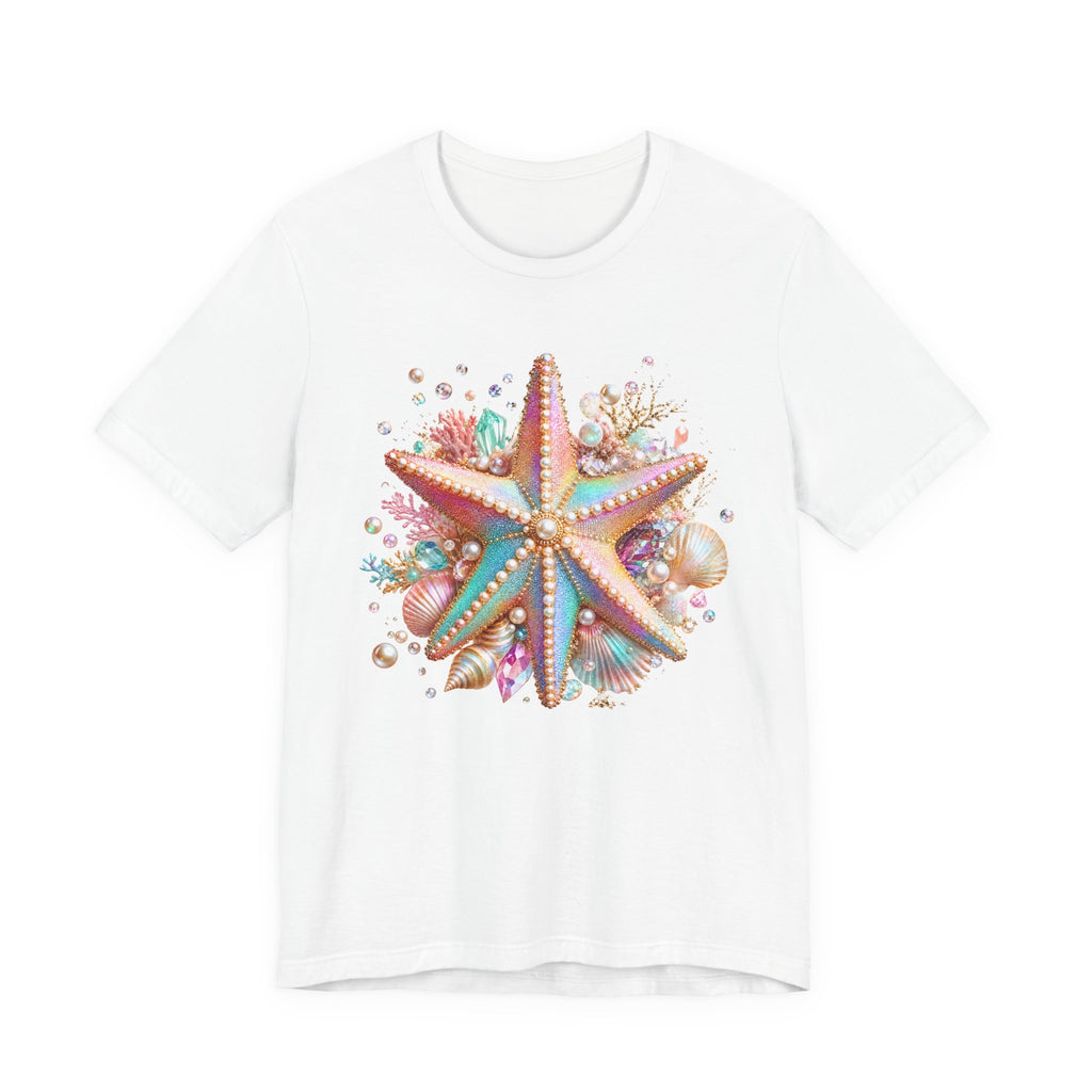 Colorful Starfish Tee | Beach Seashell Ocean Graphic Shirt
