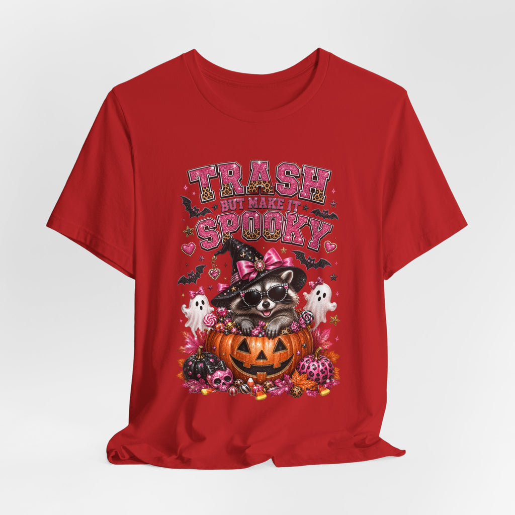 Trash Spooky Tee — Cute Raccoon Halloween Pumpkin Shirt