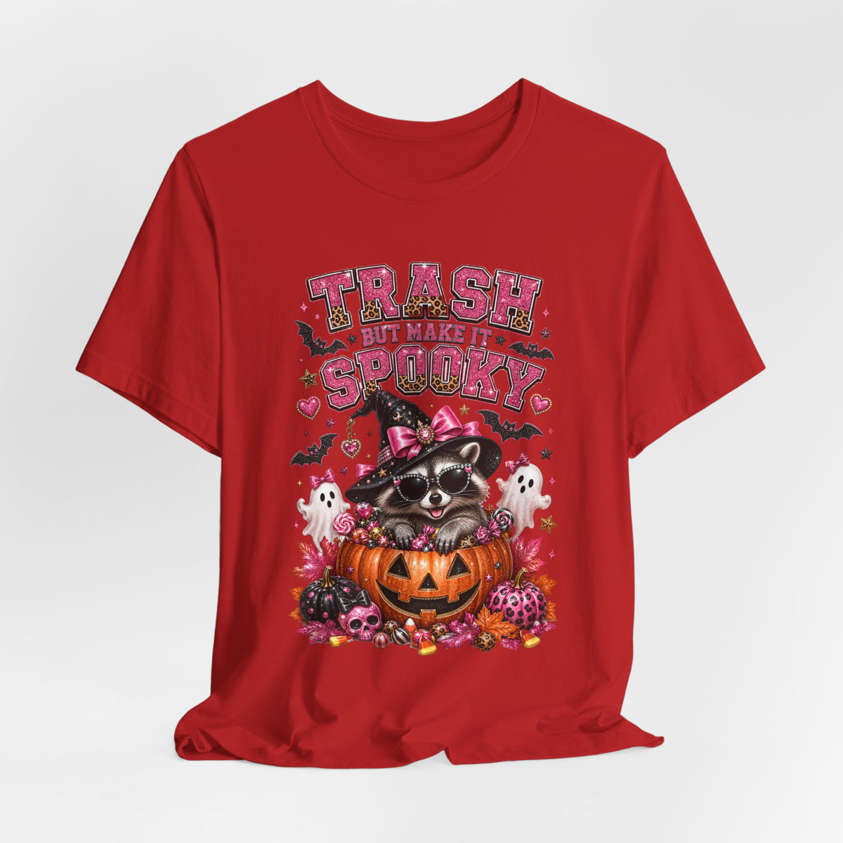 Trash Spooky Tee — Cute Raccoon Halloween Pumpkin Shirt