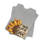 It Takes a Lot of Love to Be a Teacher Sunflower Tee | Teacher Appreciation