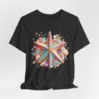 Colorful Starfish Tee | Beach Seashell Ocean Graphic Shirt