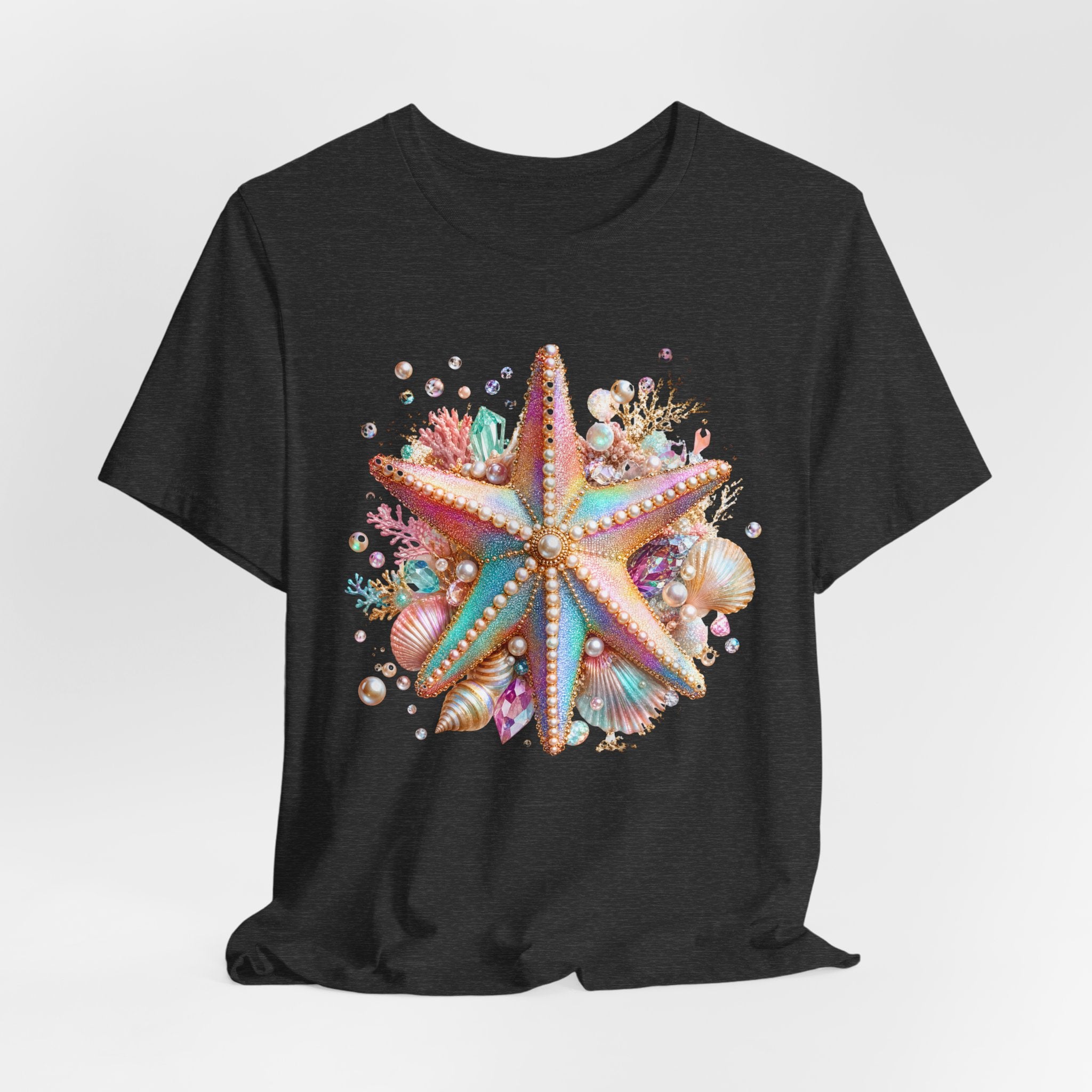 Colorful Starfish Tee | Beach Seashell Ocean Graphic Shirt
