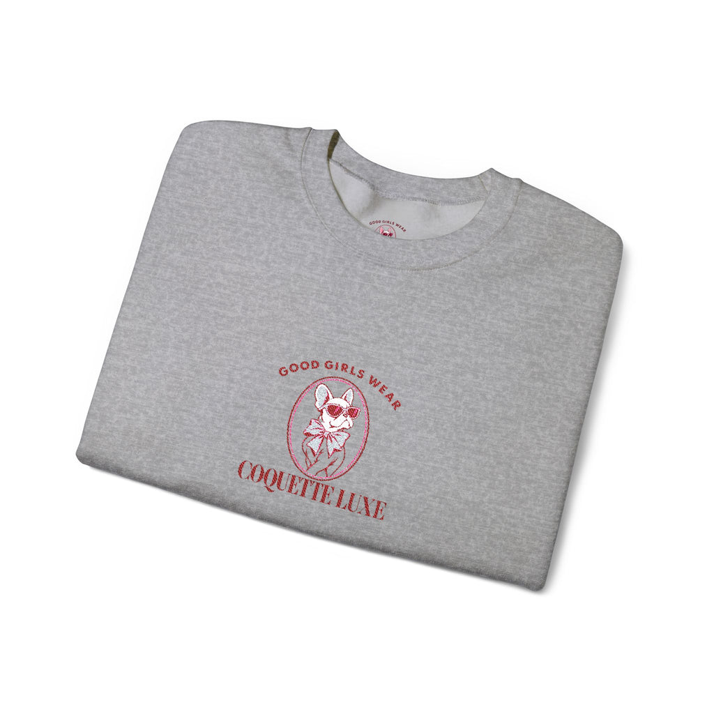 Good Girls Wear Coquette Luxe Embroidered Sweatshirt | Women's Crewneck