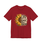 It Takes a Lot of Love to Be a Teacher Sunflower Tee | Teacher Appreciation
