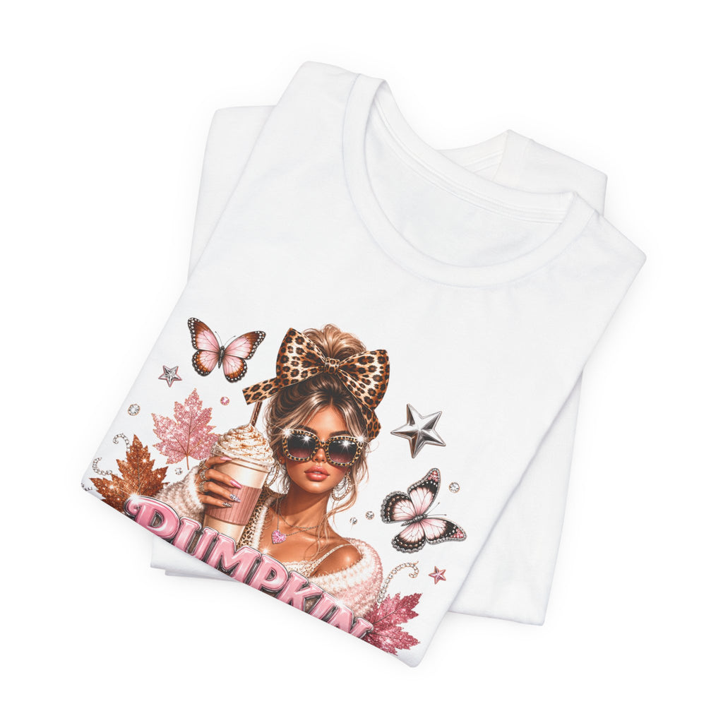 Pumpkin Spice Mama Tee | Cozy Fall Graphic T-Shirt for Women | Cute Autumn Coffee Lover Shirt