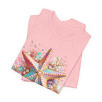 Colorful Starfish Tee | Beach Seashell Ocean Graphic Shirt