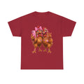 Two Chickens Taking Selfie T-Shirt | Funny Poultry Illustration
