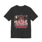 Spooky But Make It Feral Tee — Cute Witch Cat Halloween T-Shirt