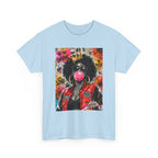 Afro Bubblegum Queen Tee | Street Art Graffiti Portrait, Crowned Woman