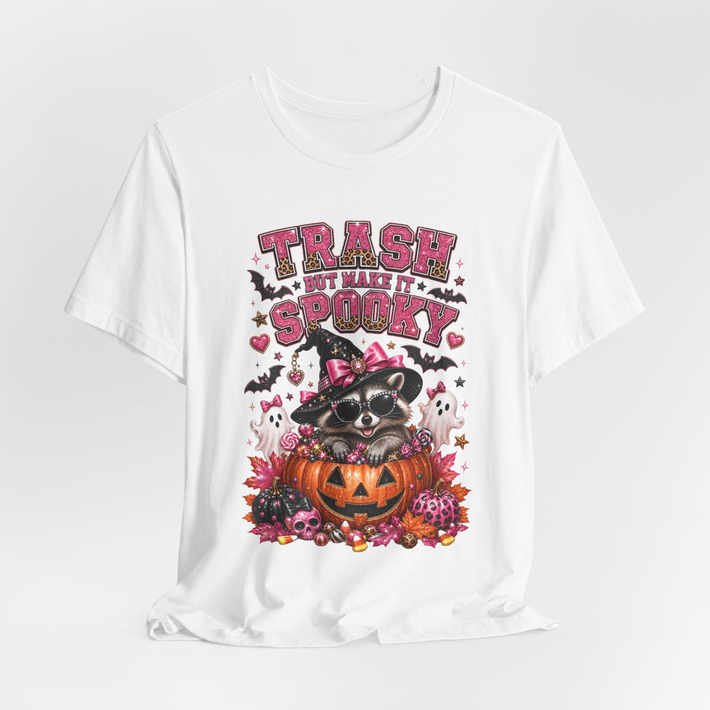 Trash Spooky Tee — Cute Raccoon Halloween Pumpkin Shirt