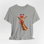 Funny Giraffe Tongue Tee — Cute Animal Graphic T-Shirt