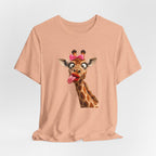 Funny Giraffe Tongue Tee — Cute Animal Graphic T-Shirt