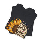 It Takes a Lot of Love to Be a Teacher Sunflower Tee | Teacher Appreciation
