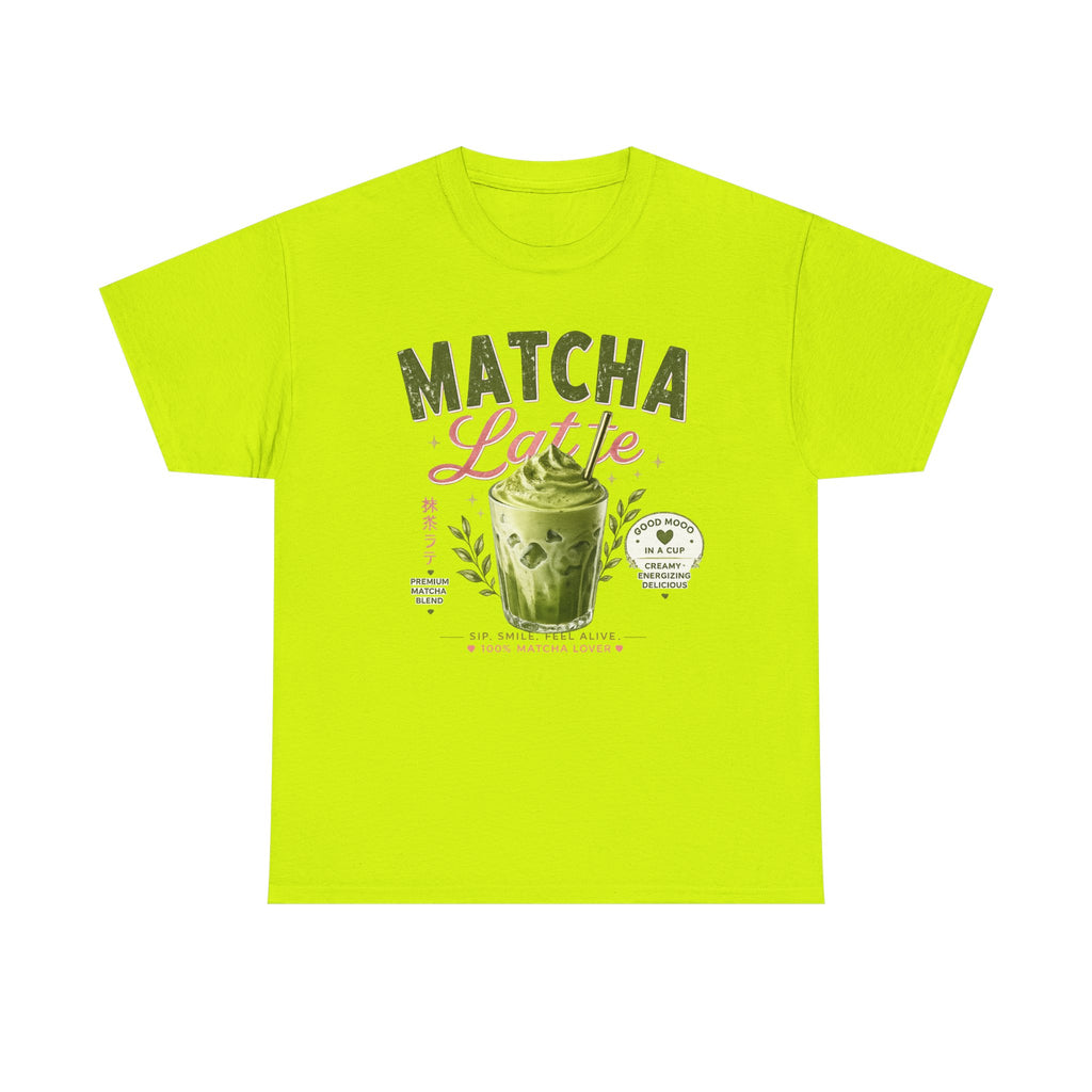 Matcha Latte T-Shirt | Iced Matcha Cup Graphic, Green Tea Tee