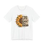 It Takes a Lot of Love to Be a Teacher Sunflower Tee | Teacher Appreciation