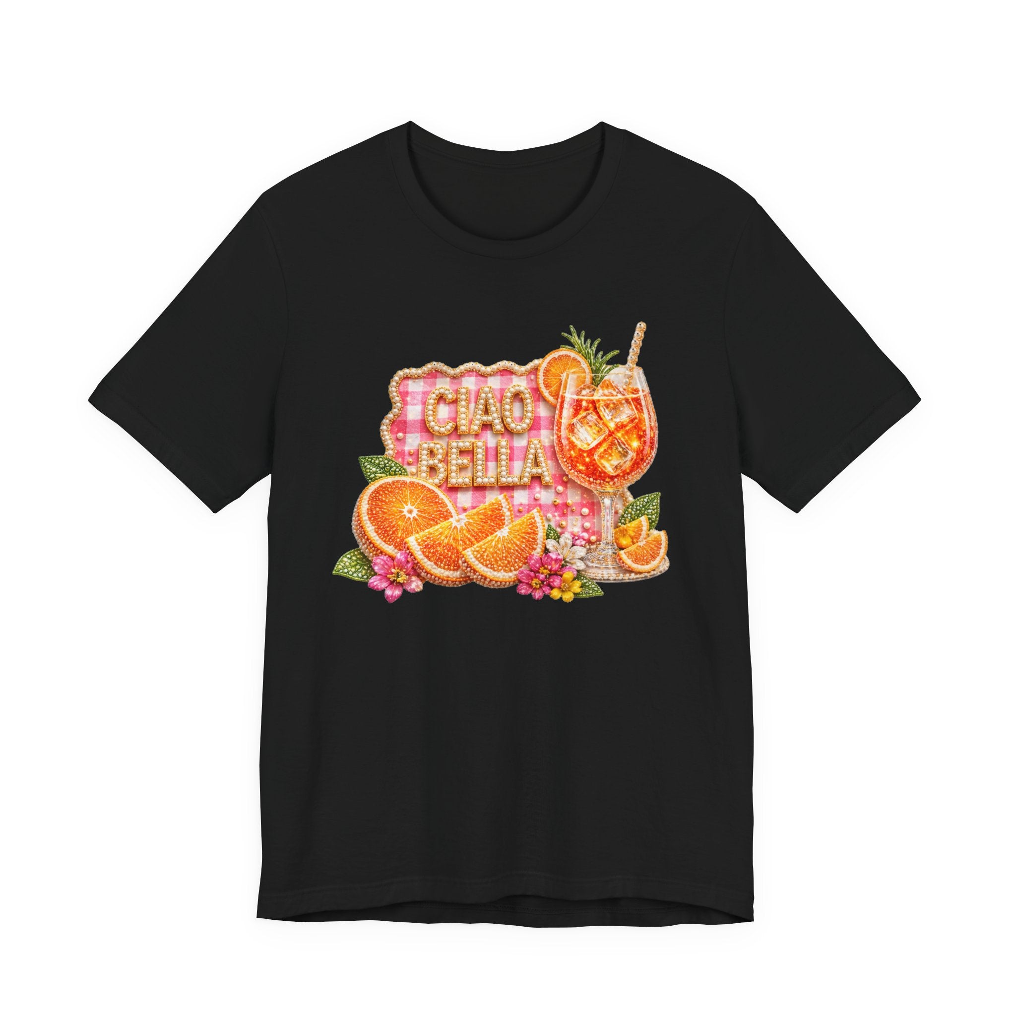 Ciao Bella Aperol Spritz Tee | Orange Cocktail Graphic Shirt