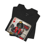 Queen of Hearts Playing Card Tee | Retro Street Art Queen, Love Hearts Design
