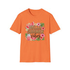 Hello Summer Vibes Watermelon Floral Leopard Print T-Shirt