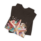 Colorful Starfish Tee | Beach Seashell Ocean Graphic Shirt