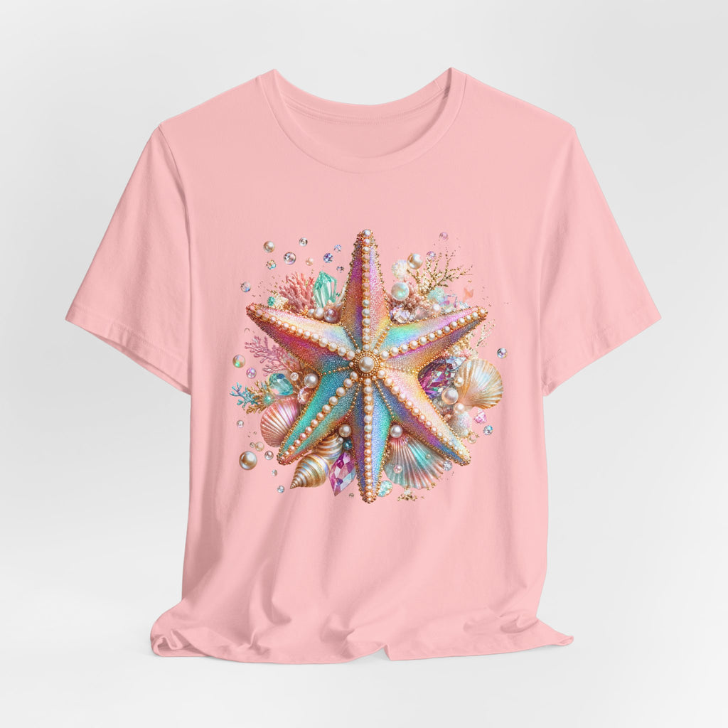 Colorful Starfish Tee | Beach Seashell Ocean Graphic Shirt