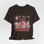 Spooky But Make It Feral Tee — Cute Witch Cat Halloween T-Shirt