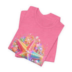 Rainbow Starfish T-Shirt | Colorful Seashell Beach Art