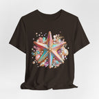 Colorful Starfish Tee | Beach Seashell Ocean Graphic Shirt