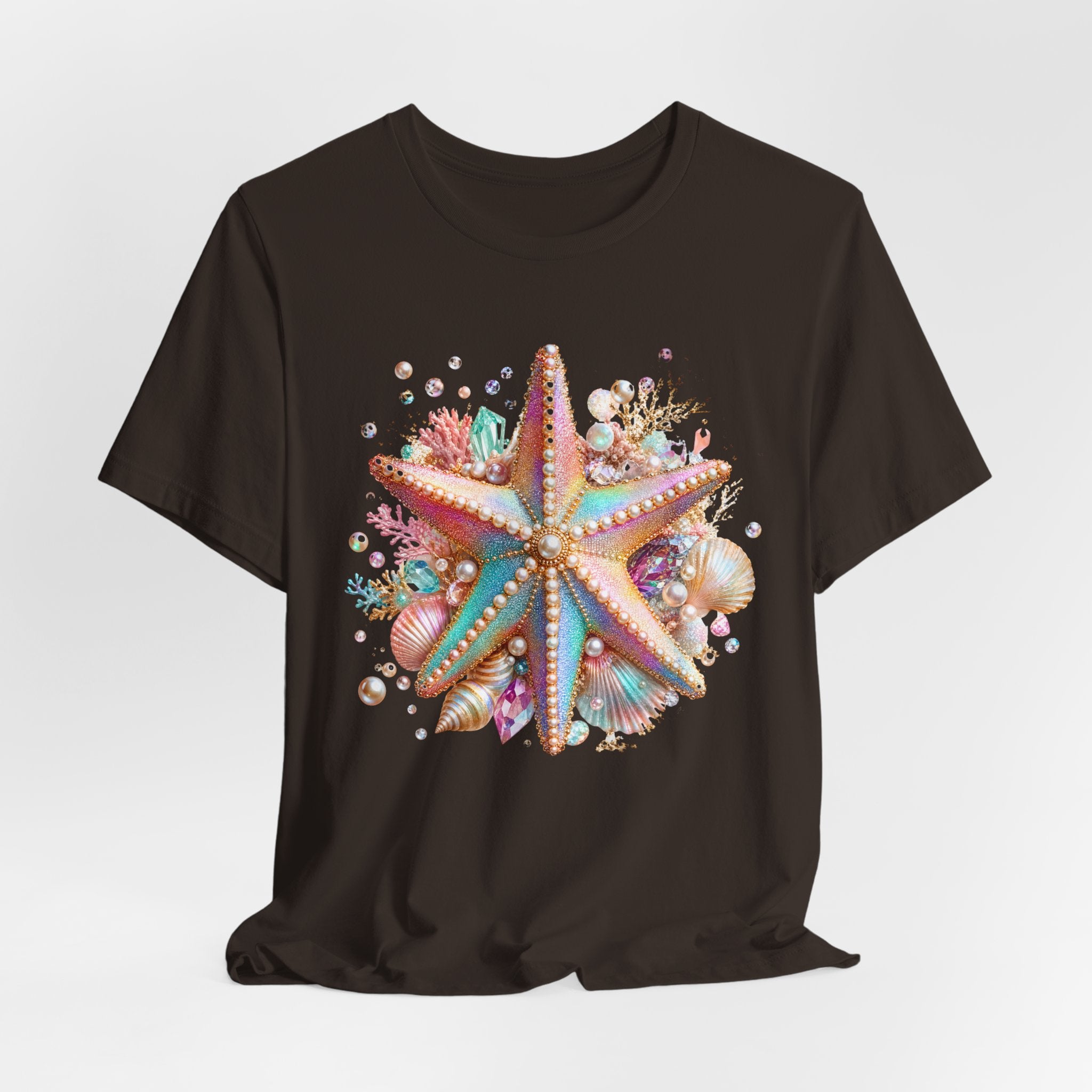 Colorful Starfish Tee | Beach Seashell Ocean Graphic Shirt
