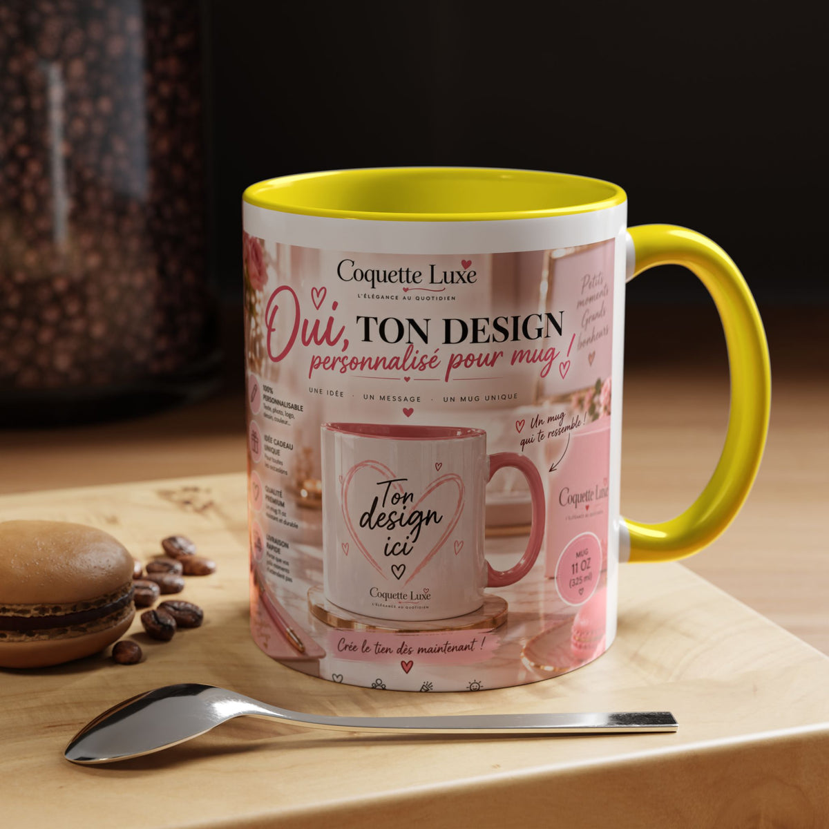 Personalized Coffee Mug — Custom Design, Photo & Name | 11oz